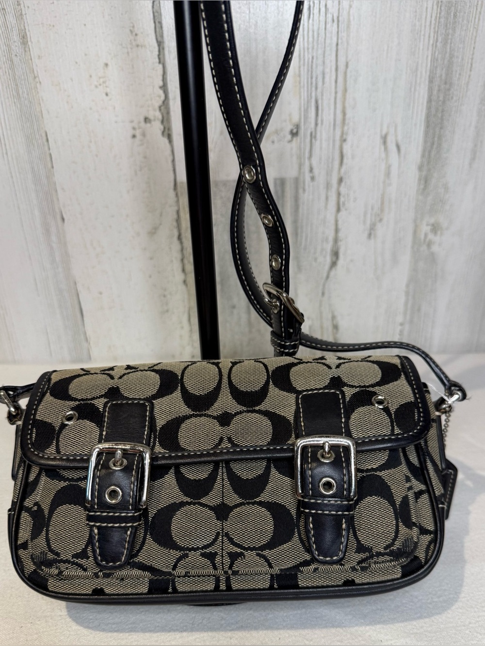 Coach Vintage Signature Mini Field Crossbody Bag 2005 6844
